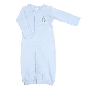 Tiny Penguin Blue Embroidered Converter Gown