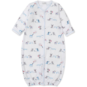 Sporty Pups Print Convertible Gown